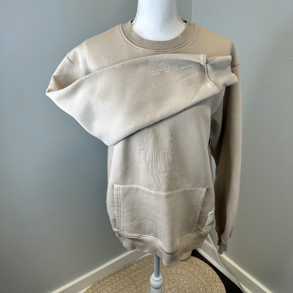 Pull & Bear Tan Hooded Sweatshirt pull over size